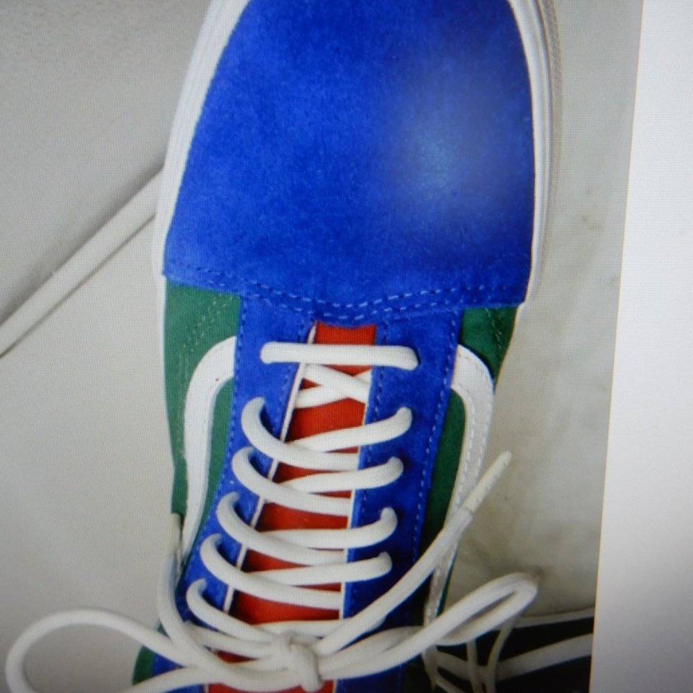 VANS Walkomfy suede colorblock YACHT sneaker Womens Size 11 Mens 9.5 Shoes